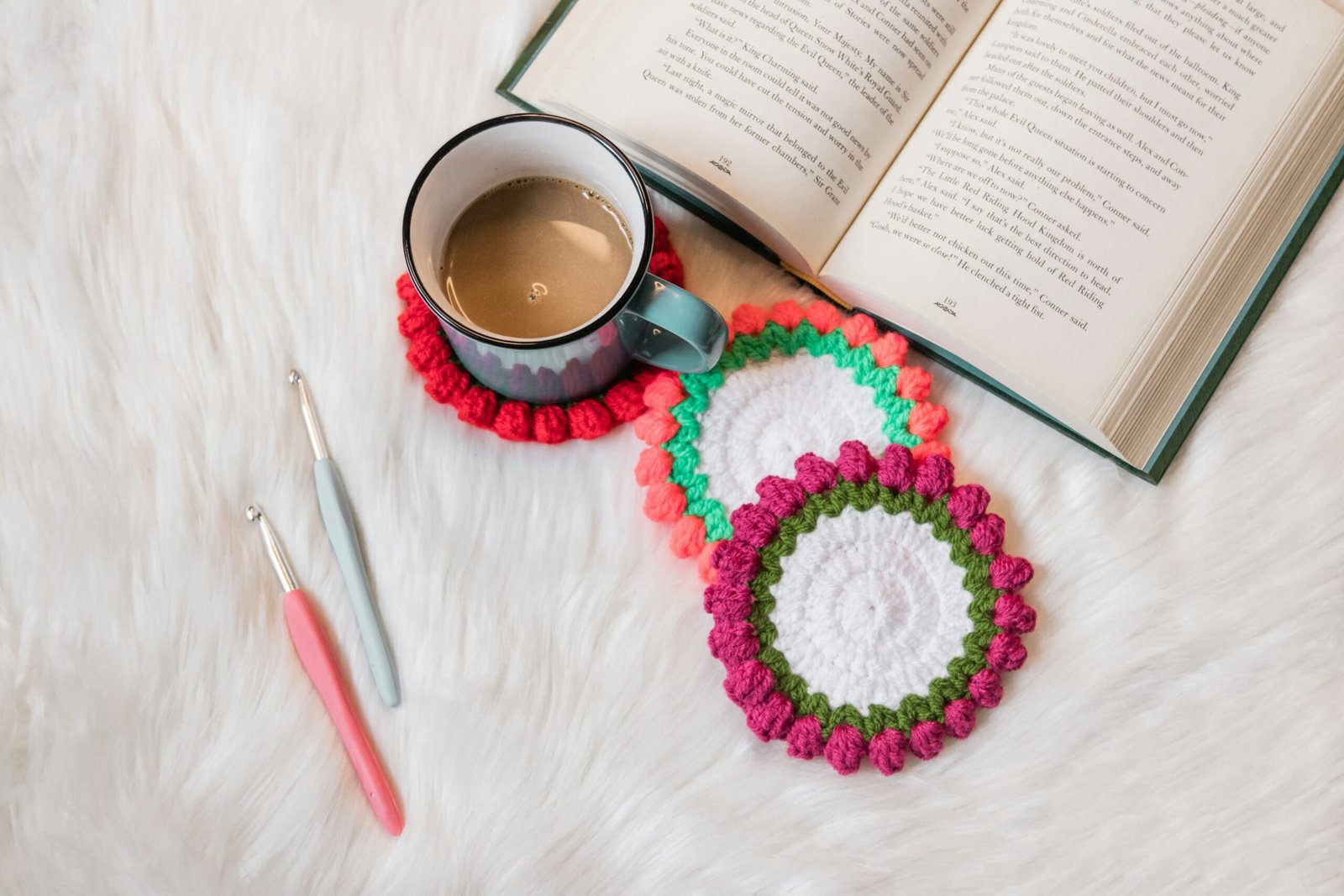 Cosy book club gathering with tea