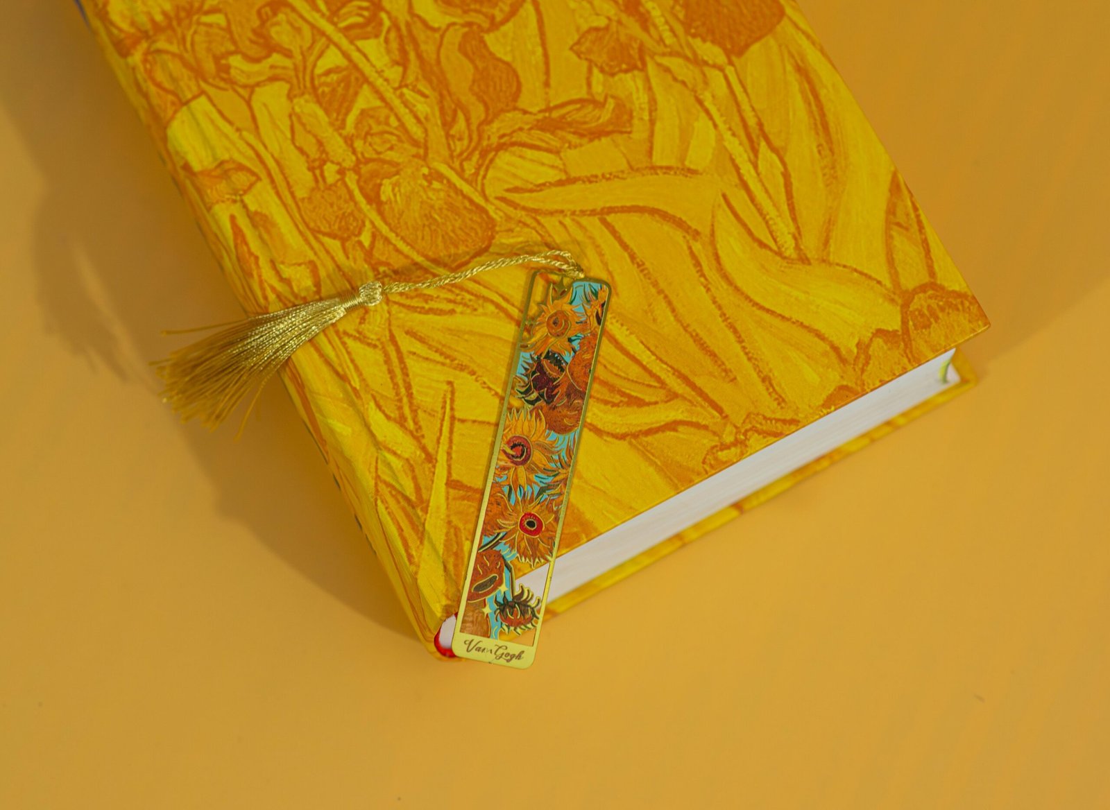 Bookmarks stationery flatlay