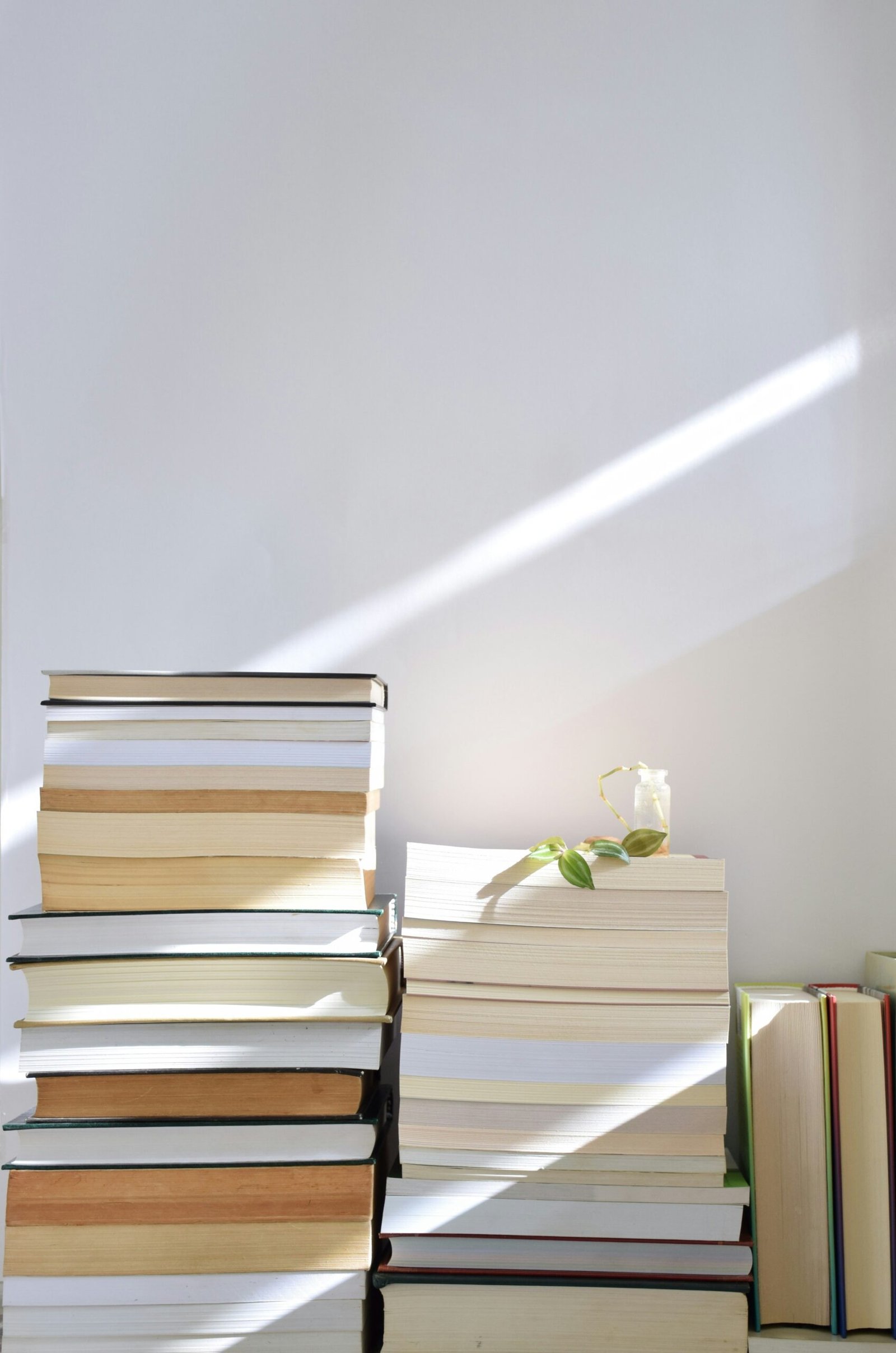 To-be-read pile of books